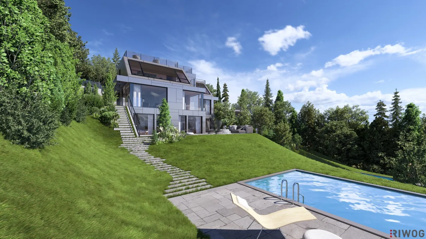 Baubewilligte Villa mit viel Platz in Grünruhelage - Bild 1