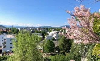 Großzügige 5-Zimmerwohnung in der beliebten Terrassenhaussiedlung, 95 m2 Terrasse im letzten OG mit traumhaftem Ausblick! Graz-St.Peter
