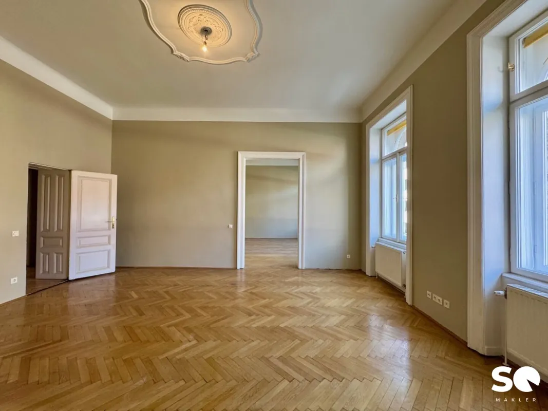 #SQ - HELLE 5-ZIMMER-ALTBAUWOHNUNG MIT BALKON IN BESTLAGE! - Bild 1