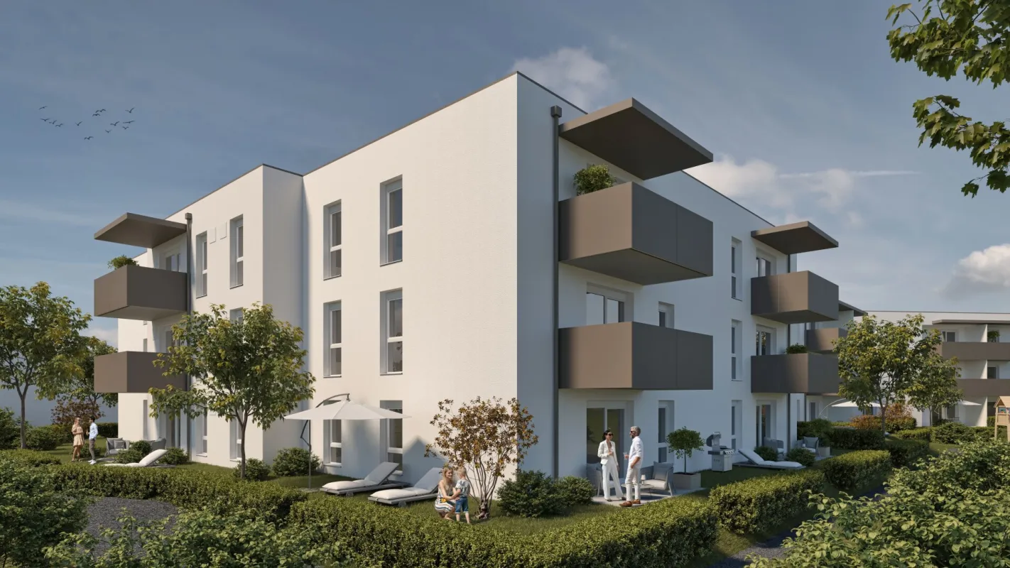 ERSTBEZUG! 2. Quartal 2026: Moderne 3-Zimmer-Wohnung mit Garten, Terrasse, Garage & Stellplatz in Attnang-Puchheim! - Bild 1