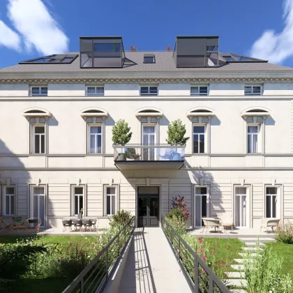 Historische Villa Seutter | sanierungsbedürftige 3 Zimmer-Gartenwohnung mit Atrium in Grünruhelage nähe U-Bahn | 4,40m Raumhöhe - Bild 2