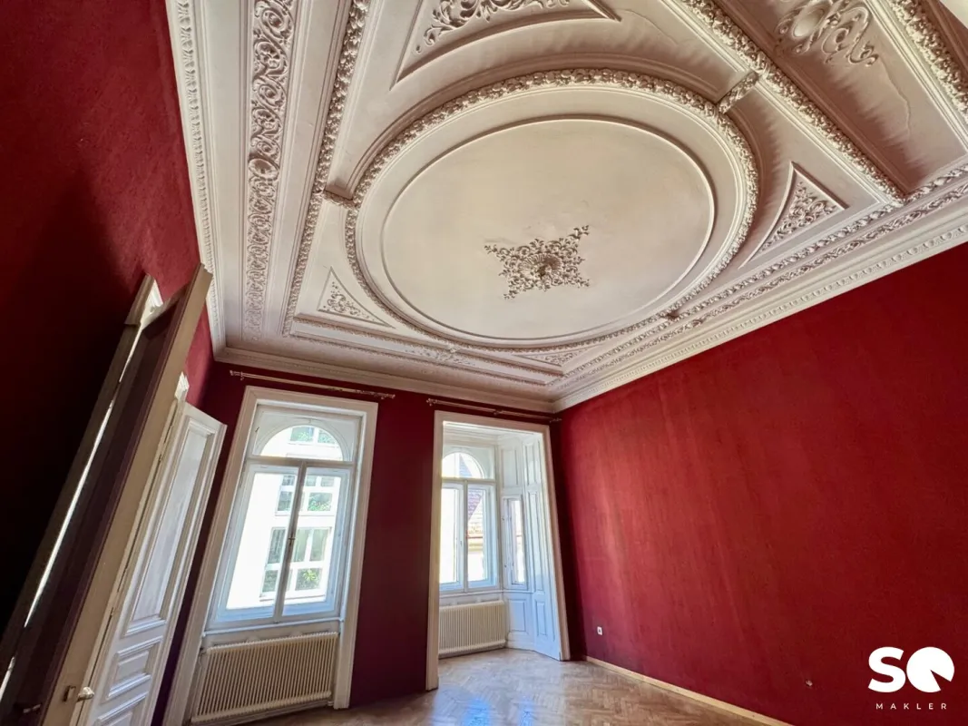#SQ - NÄHE U2 RATHAUS! 5-ZIMMER-ALTBAUWOHNUNG MIT BALKON - Bild 1