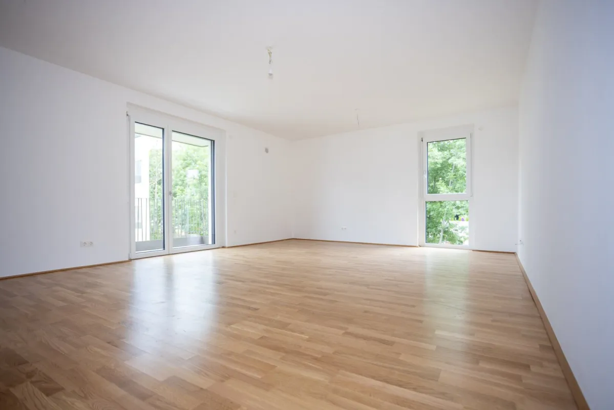 ERSTBEZUG "ein viertel grün" in Wr. Neustadt - moderne 2 Zimmerwohnung mit Balkon und Tiefgaragenstellplatz - provisionsfrei - Bild 1