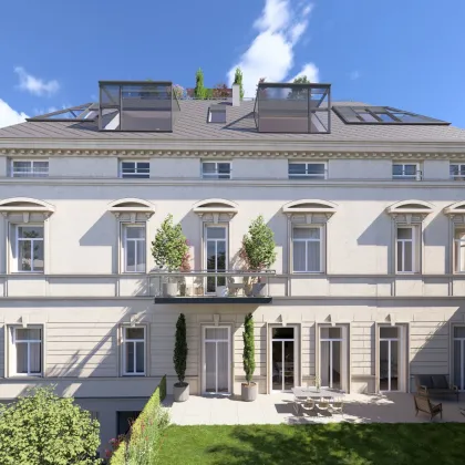 Wohnen wie Carl Freiherr Seutter in seiner Sommerresidenz | 4 Zimmern & 4,40 m Raumhöhe | Balkon geplant + Gartenoption & Parkplatz | sanierungsbedürftig - Bild 3