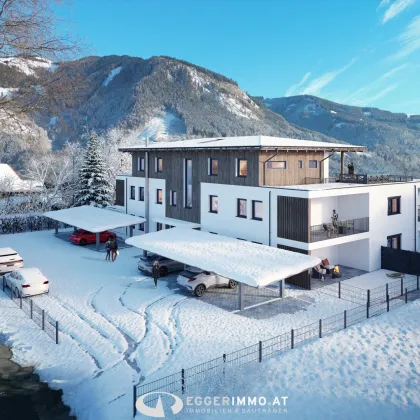 "Green Base" -  Wohnen im Grünen, Neubau 2-Zimmerwohnung, großer Balkon, ausgezeichnete Lage in Maishofen, Wohnbauförderung mögl. - Bild 2