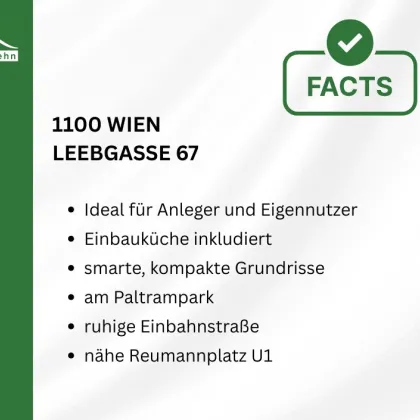 Erstbezug AUFLEEBEN - Anleger-Projekt mit inkludierter Einbauküche in ruhiger Seitengasse beim Paltramplatz - Bild 2