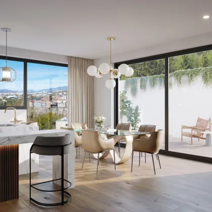 Exklusive Doppelhaushälfte | TOP 01 in Steinhaus bei Wels – modernes Wohnen mit Pool, Garten & Panoramablick - Bild 2
