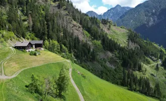 Ein Paradies in Alleinlage: Landwirtschaft mit Bergblick, Almhütte und Fischteich