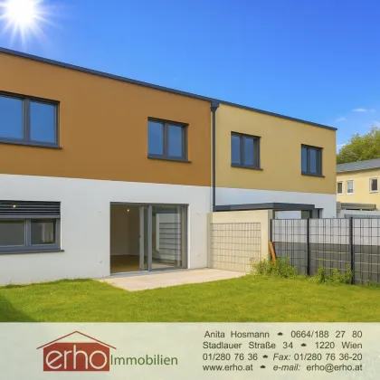 Traumhaftes Reihenhaus mit Garten und Carport in Spillern - Blick zur Burg Kreuzenstein - Bild 2