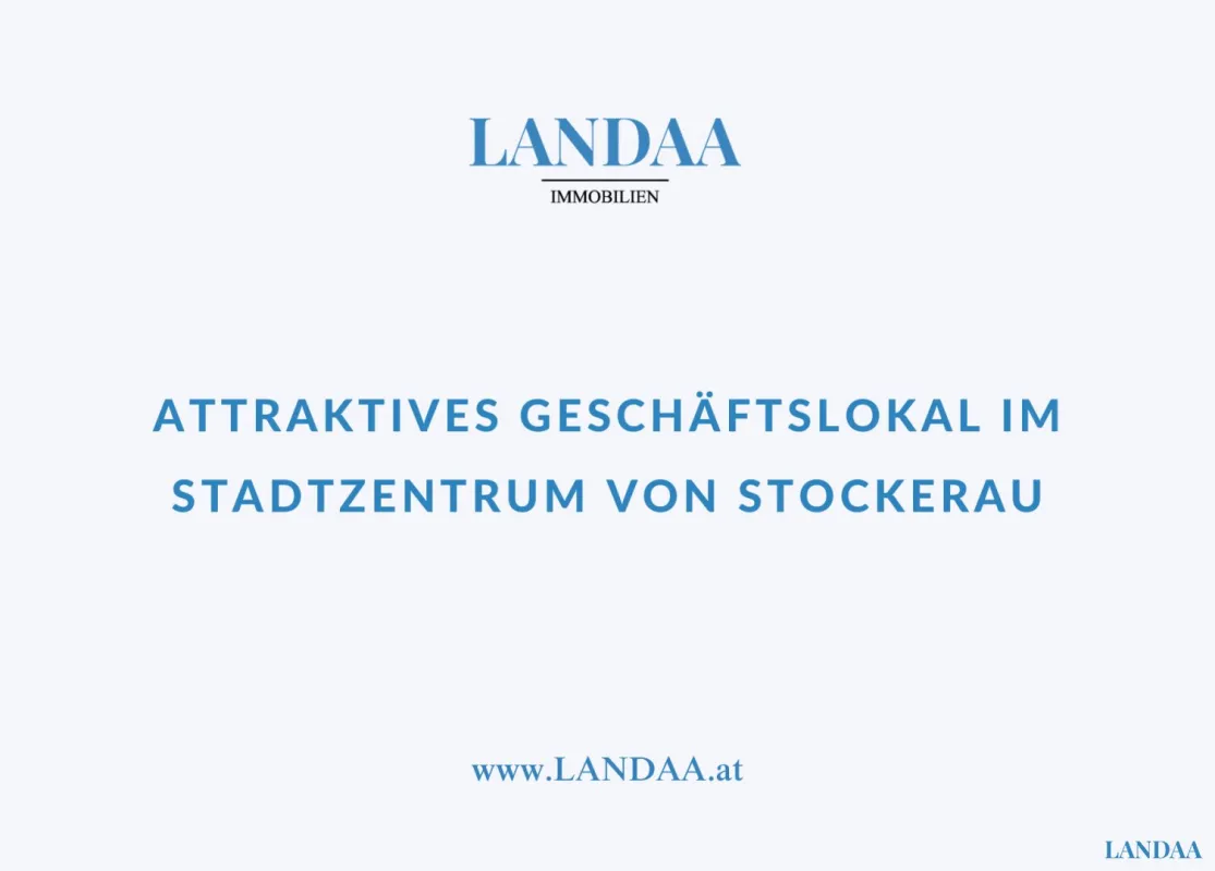 Attraktives Geschäftslokal im Stadtzentrum von Stockerau - Bild 1