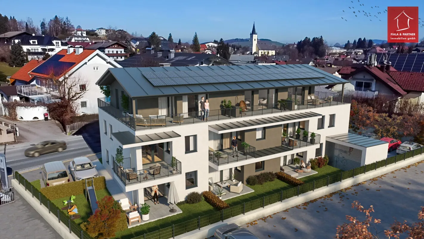 Henndorf: Neuerbaute Dachgeschoss-Garconniere mit Südterrasse! - Bild 1