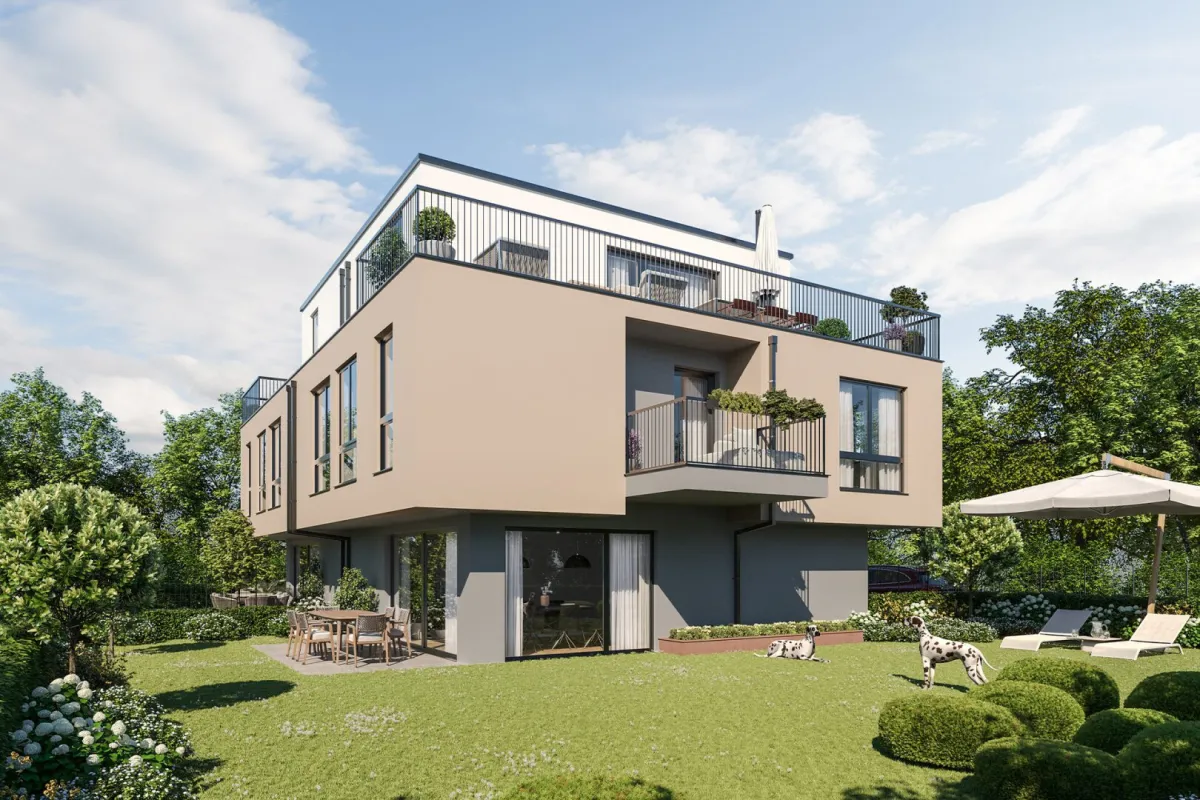 LUXURY VILLA 21 - WÄRMEPUMPE - DECKENKÜHLUNG - ELEKTRISCHE AUßENBESCHATTUNG - PARKPLATZ! - Bild 1