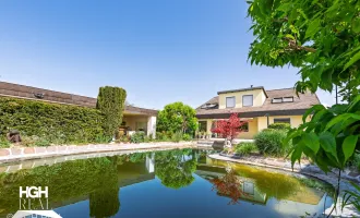 2100 Korneuburg Exklusive Villa mit zwei getrennten Wohneinheiten mit Terrasse, Sauna und großem Schwimmteich