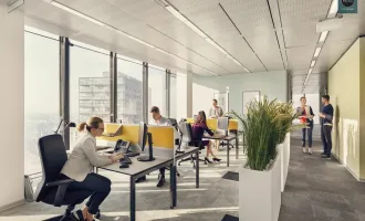 Büro im einzigartigen Hochhaus mit ausgezeichneter Infrastruktur und Panoramablick!