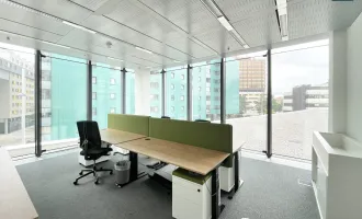 Büro im einzigartigen Hochhaus mit ausgezeichneter Infrastruktur und Panoramablick!