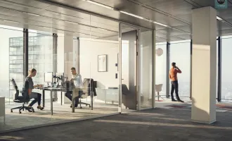 Büro im einzigartigen Hochhaus mit ausgezeichneter Infrastruktur und Panoramablick!