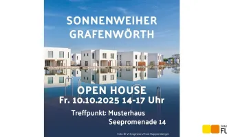 Mein Haus am See. Sonnenweiher Grafenwörth. Open House am Fr.,10.10., 14 bis 17 Uhr.