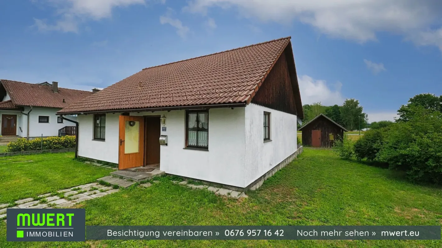 Einfamilienhaus in Siedlungslage mit Teichblick - Bild 1