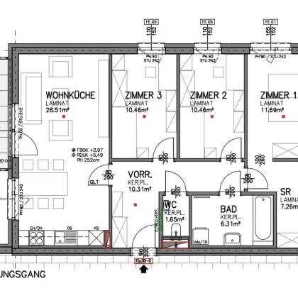 mieten - wohnen - kaufen in einer familienfreundlichen Wohnanlage! 4 Zimmer + Balkon + 2 KFZ-Stellplätze! - Bild 2