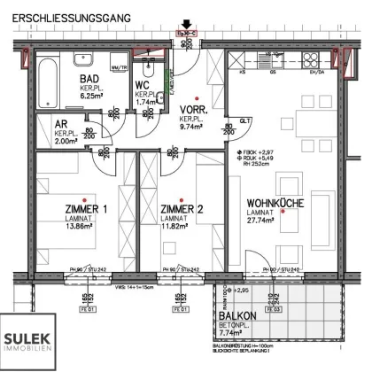 Go2Eisenstadt: erst mieten, dann kaufen! 2 Zimmer + Balkon + KFZ-Stellplätze ab März - Bild 2