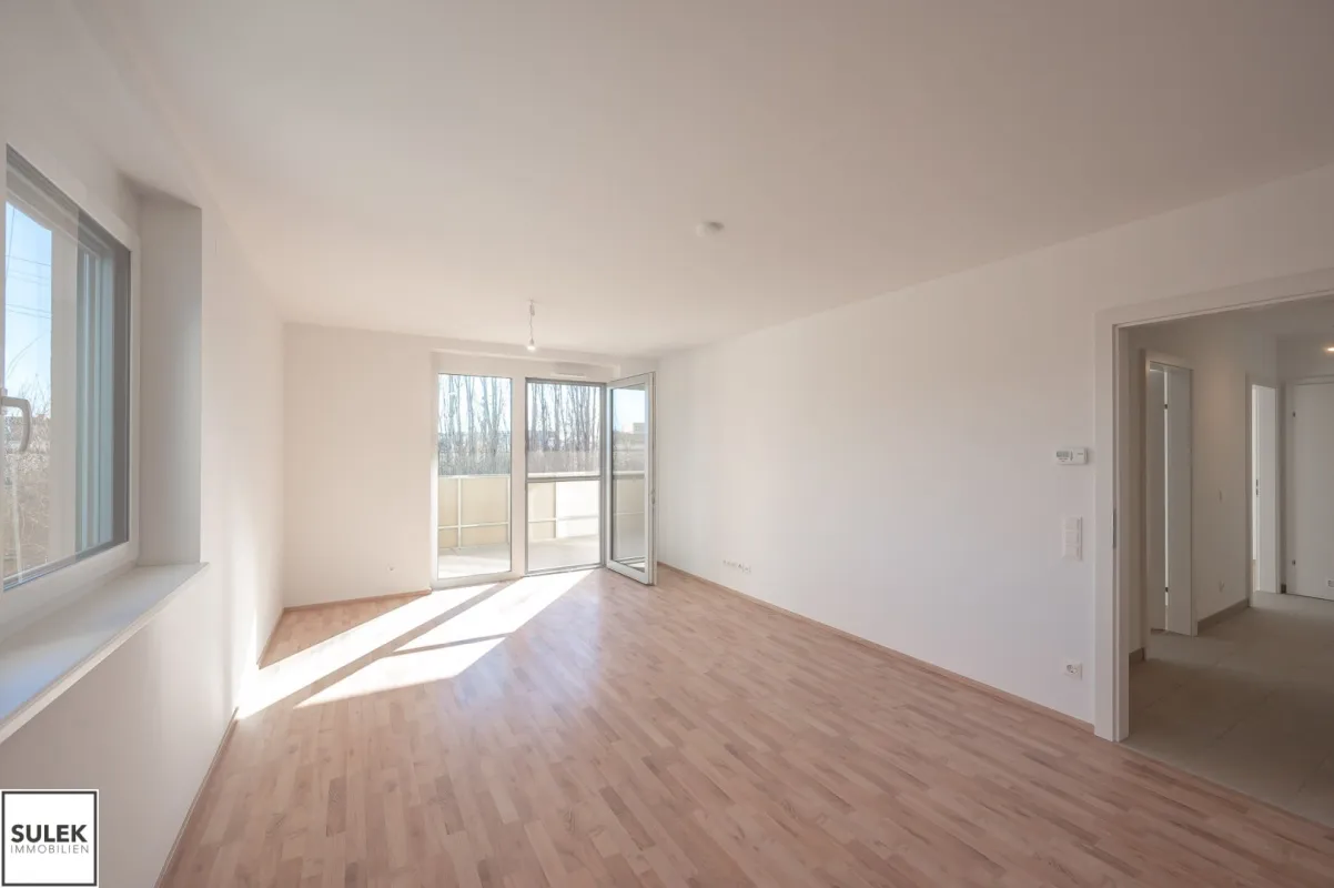 VIDEOTOUR: freundliche, helle 3 Zimmer Erstbezugswohnung + Balkon + Parkplätze! Go2Eisenstadt! - Bild 1