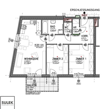 VIDEOTOUR: ab sofort freundliche, helle 3 Zimmer Erstbezugswohnung + Balkon + 2 Parkplätze mieten, später kaufen! - Bild 2