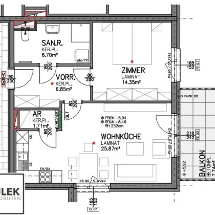 VIDEOTOUR: ideal für junge Paare! 2 Zimmer + Balkon + 2 KFZ-Stellplätze in Eisenstadt nahe Bahnhof! Erst mieten, dann kaufen! - Bild 2