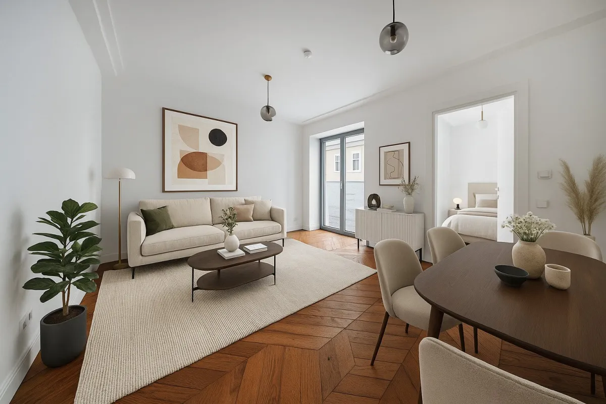 Hofseitiger Erstbezug mit großer Terrasse nächst Donaukanal und Servitenviertel! - Bild 1