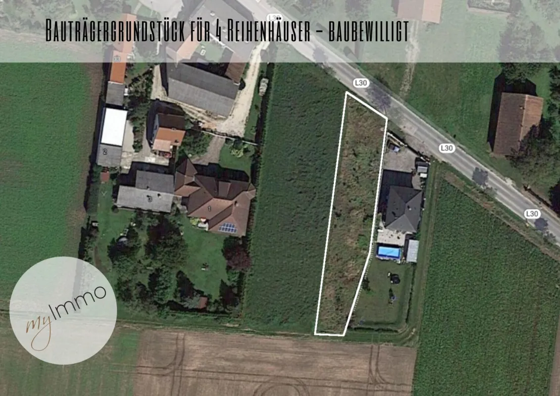 Bauträgergrundstück für 4 Reihenhäuser - baubewilligt - Bild 1