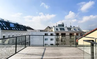Exklusive 4 Zimmer Dachgeschosswohnung mit traumhafter Dachterrasse - Exzellente öffentliche Anbindung - Hochwertige Ausstattung
