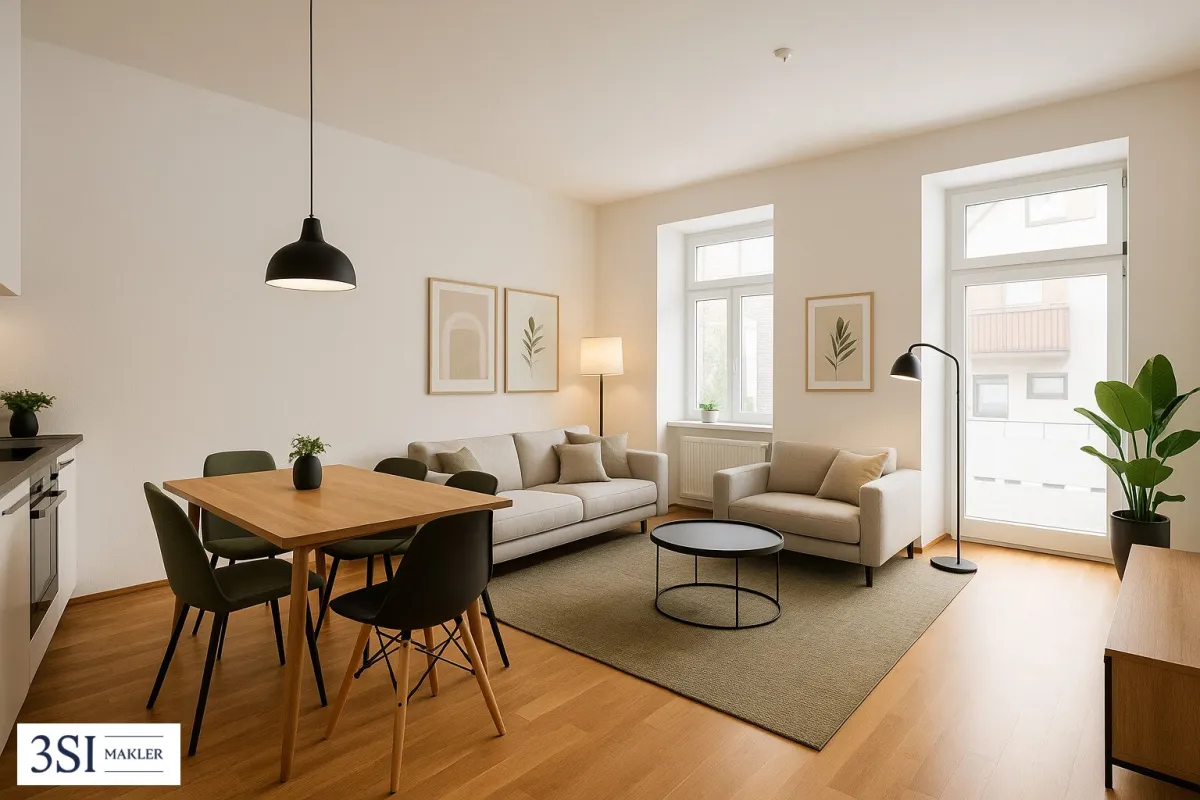 Kleine 2-Zimmer-Oase mit eigenem Garten und direkter U-Bahn-Anbindung in Top-Lage des 3. Bezirks - Bild 1