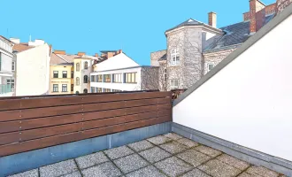 TERRASSENWOHNUNG - RENOVIERTES STILJUWEL - 6. LIFTSTOCK (DG) - GRÜN- FERNBLICK - GARAGENOPTION