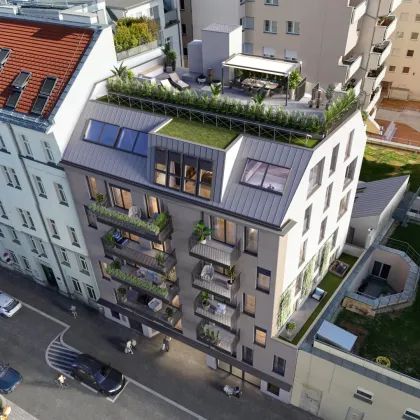 Kurz vor Fertigstellung - PENTHOUSE - 360° BLICK - Provisionsfrei - ca. 168m² gew. NFL - 3 Zimmer - 2 Bäder - ca. 31m² Terrasse auf Wohnebene - Lift auf die ca. 90m² Dach-Terrasse - hochwertige Ausstattung - Neubauprojekt - Bild 2