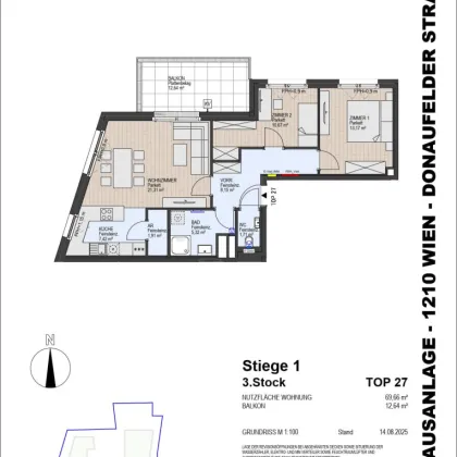 Traumhafte 3-Zimmer Wohnung - Top 1.27 - Bild 2