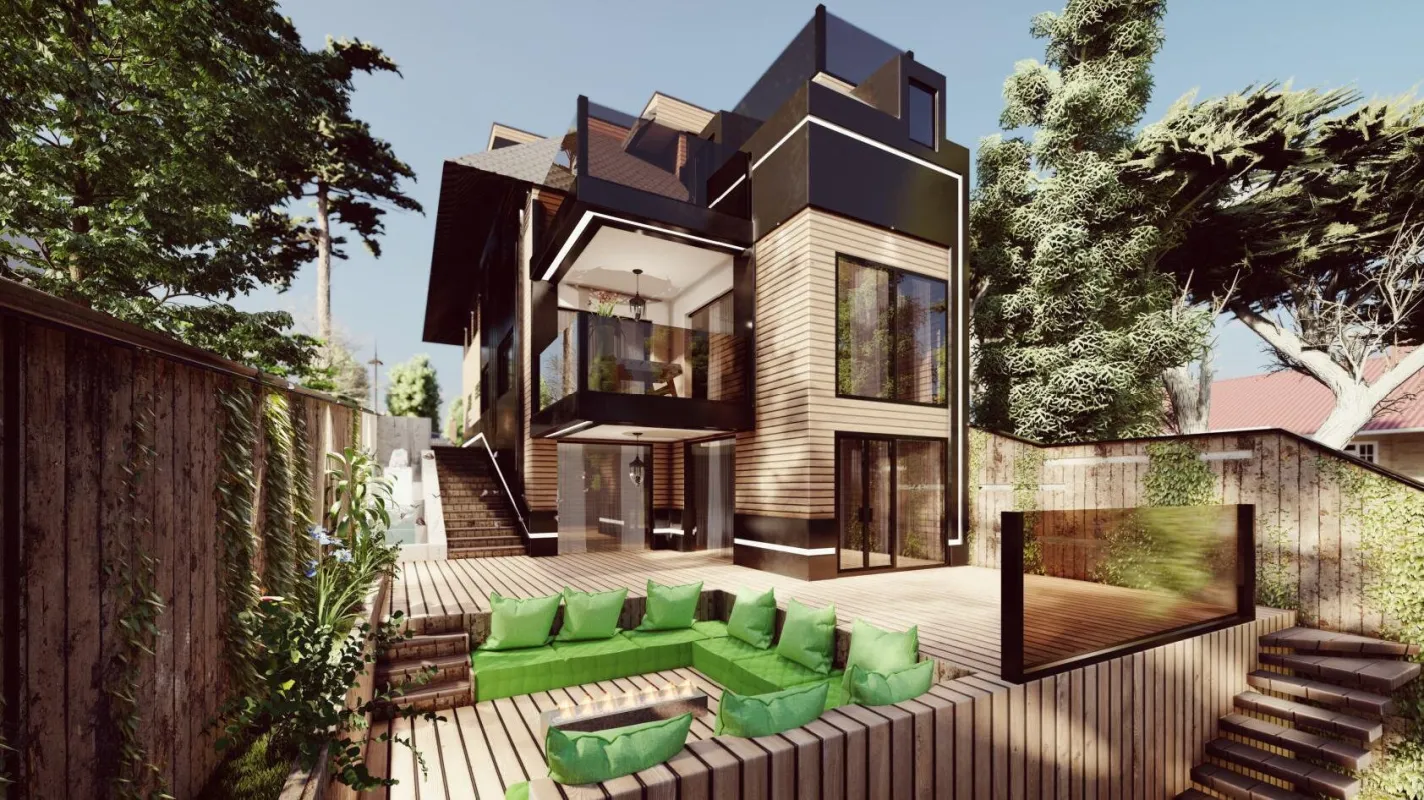Villa beim Lainzer Tiergarten nach Kundenwunsch geplant - Edelrohbau mit Baugenehmigung - Lift im Haus möglich - Bild 1