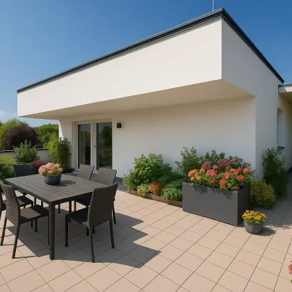 Schlüsselfertig: Sonnige Penthouse Wohnung mit großer Terrasse u. Parkplatz. - Bild 2