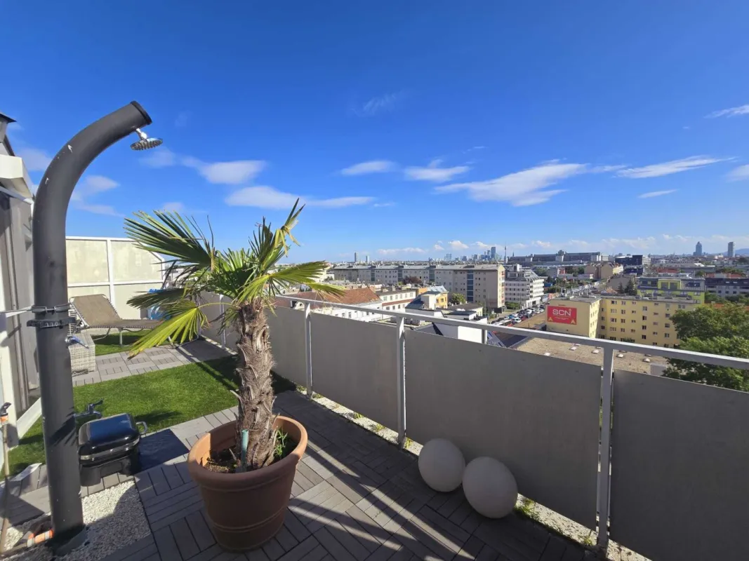 ++ ABSOLUTER FAMILIENTRAUM + FERNBLICK + Neubau + Klimaanlage + DAN Küche + 5 Zimmer, sonnige Dachgeschosswohnung im 9ten Stock + 2 Dachterrassen 52m² - Bild 1