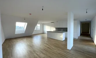 Exklusive 3-Zimmer Dachterrassenwohnung mit 110m2! Hier werden Träume war - Erstbezug+Provisionsfrei!