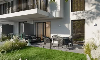 Die Symbiose: Ihre Traum-Gartenwohnung - 2 Zimmer-Erstbezug in ruhiger Lage