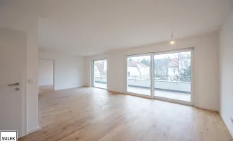 Erstbezug: westseitige 2-Zimmer-Wohnung mit großer Terrasse