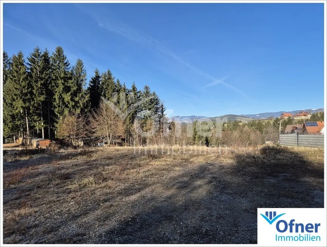 Herzlich willlkommen in Bärnbach: perfekter Baugrund in herrlicher Höhenlage - Bild 1