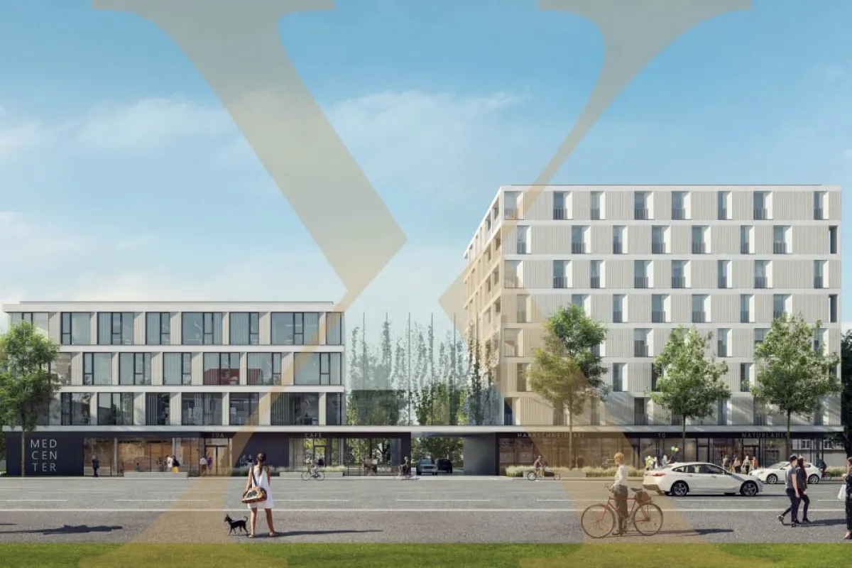 Einzigartige Neubau Büro-/ Praxisflächen im Bauprojekt "Med Cube Linz Mitte" zu vermieten! - Bild 1