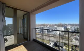 Lichtdurchflutete 3-Zimmer-Wohnung mit überdachtem Balkon im obersten Stockwerk