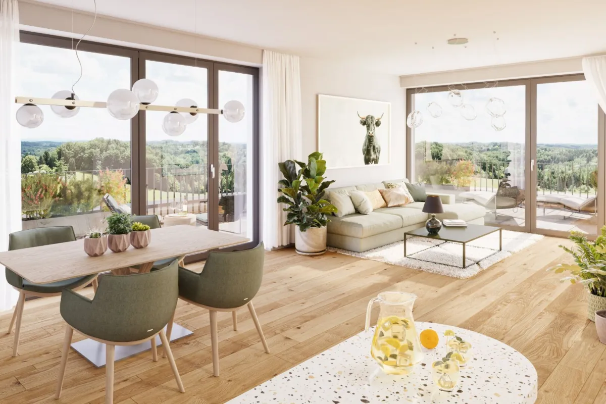 Wohnkomfort mit Panorama: Terrassenwohnung mit Blick ins Grüne - Bild 1