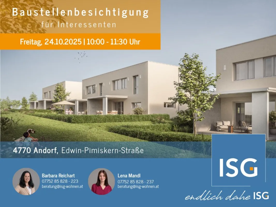 NEUBAU! 10 exklusive Reihenhäuser in 4770 Andorf  - Miete mit Kaufoption (Eigenmittel erforderlich) - Bild 1