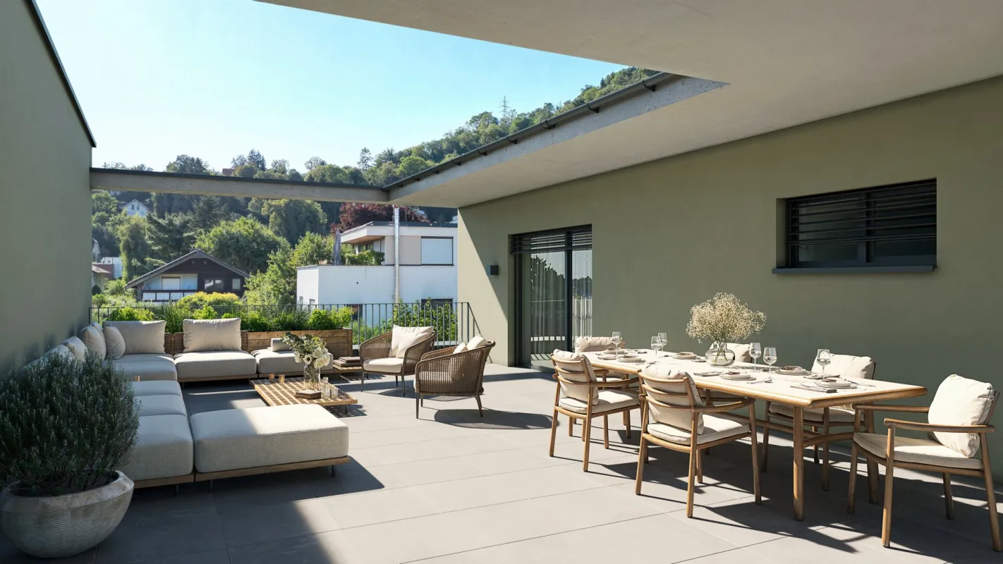 Neubauprojekt in Graz-Gösting – Wohnen im Grünen mit Stil und Privatsphäre! - Rohbauphase - Bild 1