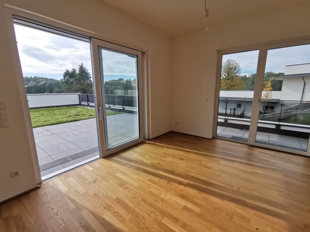 Erstbezug Nähe LKH: Luxuriöse 4-Zimmer-Terrassenwohnung mit eigenem Garten nahe der Mariatroster Basilika! SONDERAKTION: 35 % Anzahlung - Restkaufpreis in 5 Jahren - Bild 1