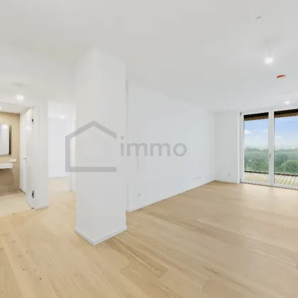 Luxuriöse Wohnung mit 32 m2 großem Balkon und Stadtblick in einem neuen, mehrstöckigen Premiumgebäude + Tiefgaragenplatz! 2. Bezirk. U2 - Bild 2