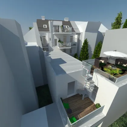 Sanierte Altbauwohnung + Erstbezug DG Ausbau mit Grünblick/Ruhelage Terrasse, nähe Hütteldorf - Bild 3