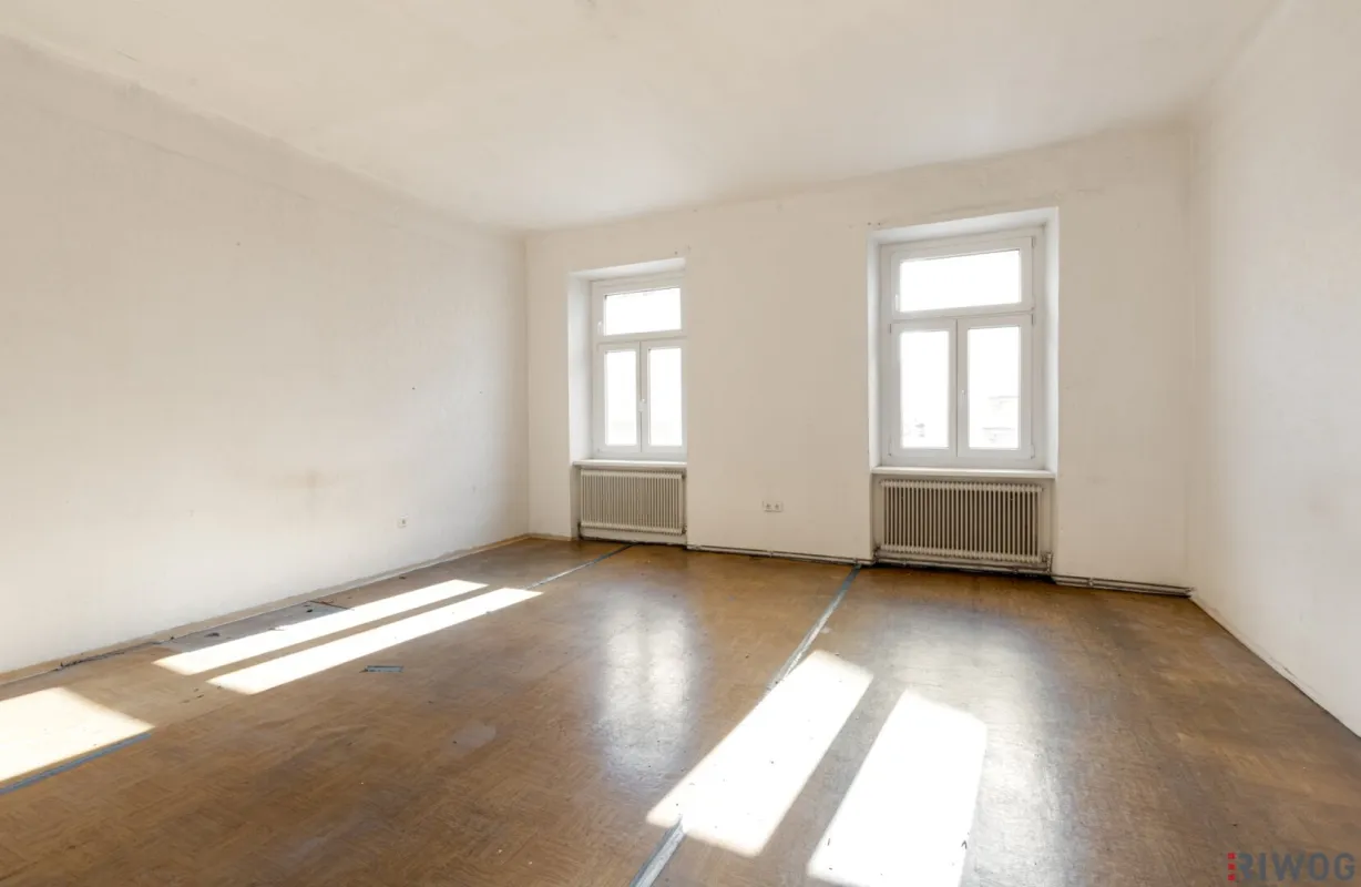Sanierungsbedürftige Altbauwohnung | Südwestseitig ausgerichtet | Nähe Matzleinsdorfer Platz (S-Bahn-Station und künftig U2-Station) - Bild 1